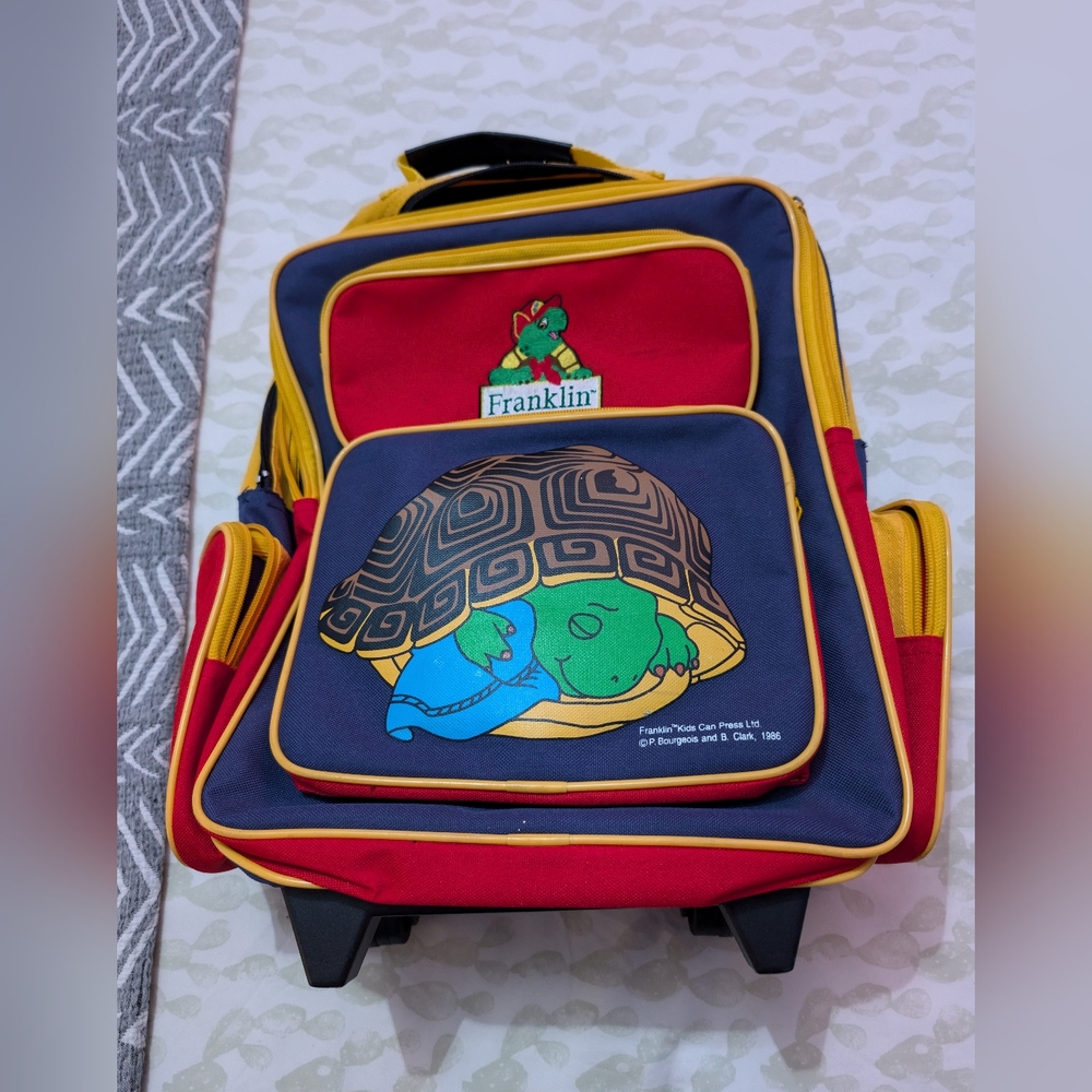 Vintage 1986 Franklin luggage bag back pack